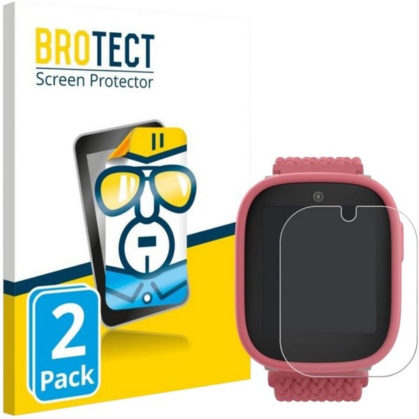 BROTECT Smartwatch-Hülle Schutzglas Folie Xplora X6 Play Displayschutzfolie 2 Stück