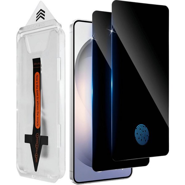 SmartUP Displayschutzglas 2X Schutzglas für Samsung Galaxy S26 Blickschutz Panzerfolie Screen für Samsung Galaxy S26, 2 Stück, mit Montagerahmen, Blickschutz, P