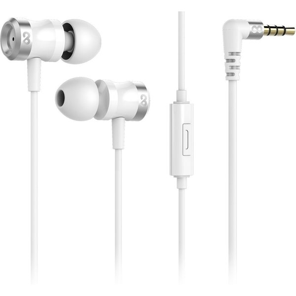 conecto conecto In-Ear Kopfhörer / Earphones mit 3 Ohrpassstücken (optional: In-Ear-Kopfhörer (In-Ear Ohrhörer, Headset)