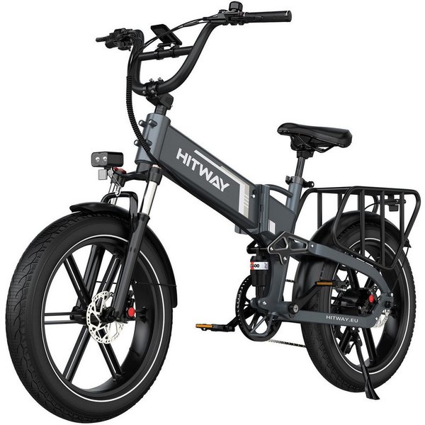 HITWAY E-Bike Mountainbike 20*4,0 zoll E-Faltrad mit Samsung-Akku max. 120km, 7 Gang shimano shimano Schaltwerk, Kettenschaltung, Heckmotor, 720 Wh, (1 tlg), mi