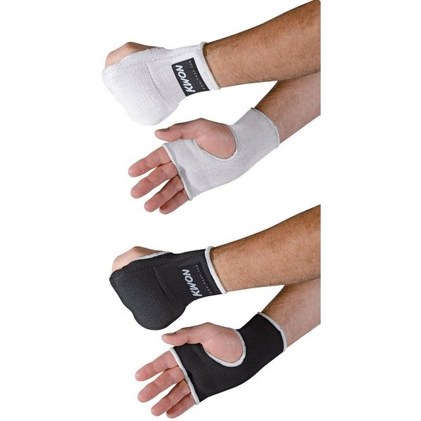 KWON Boxbandagen mit Polsterung Innenhandschuhe Schlupfbandagen Boxen Kickboxen MMA (Für Boxhandschuhe), dauerelastisch, Stützeffekt, Kompression Effekt