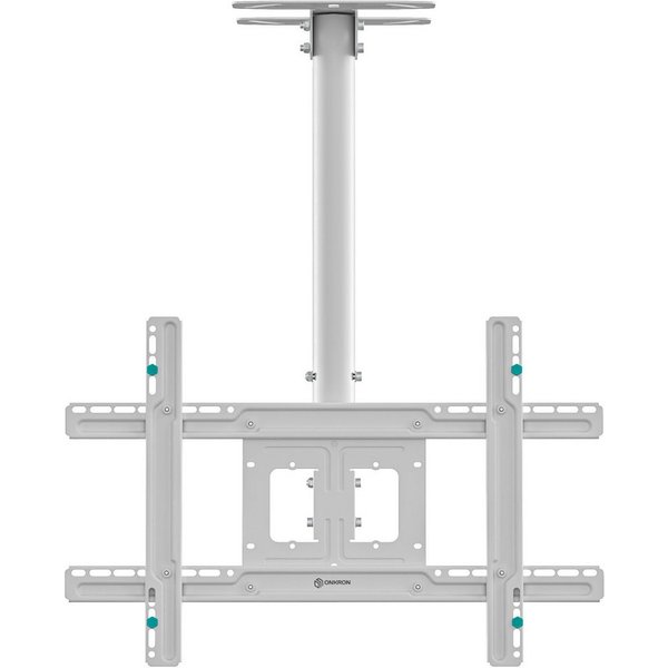 ONKRON TV-Deckenhalterung 32-80 Zoll, bis 68 kg, VESA 100x100-600x400, N1L-W, (bis 80,00 Zoll, schwenkbar, neigbar, höhenverstellbar, Kabelmanagement)