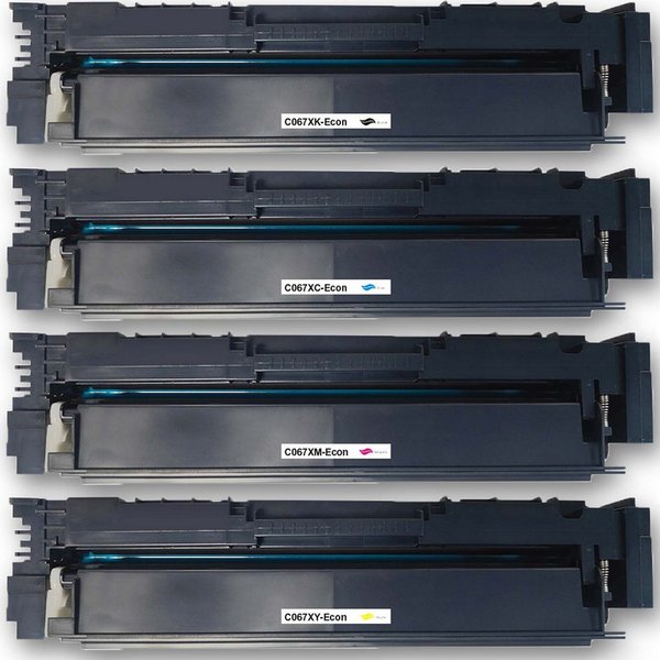 Tonerkartusche Gigao Toner-Set 067H für Canon i-SENSYS MF655Cdw - 4 Farben (Schwarz, (Kompatibel für Canon i-SENSYS MF 655 Cdw 067H), Cx