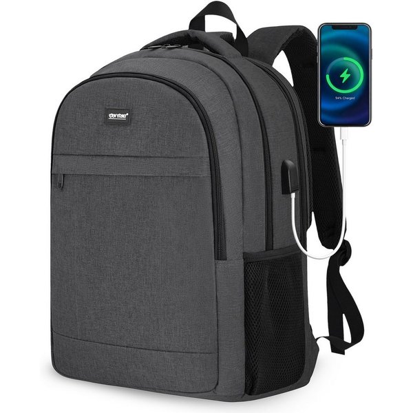TAN.TOMI Laptoprucksack 17,2'' Laptoptasche Business Rucksack Schulrucksack Reise, Mit USB und RFID-Taschen Laptopfach für Herren/College/Frauen
