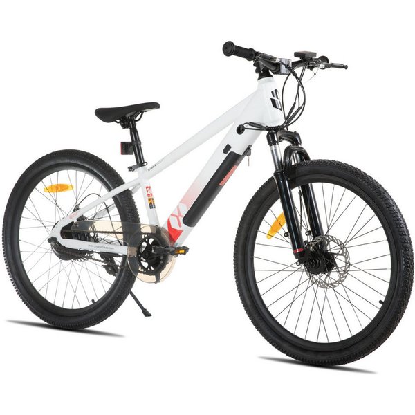 HILAND E-Bike 20/24 Zoll E‑Mountainbike 24V 250W Akku abnehmbar Kinder u. Erwachsene, Heckmotor, 124,8 Wh