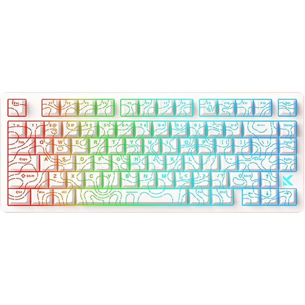 Insma Tastatur (75% 80 Tasten Gaming-Tastatur Mechanische Tastatur, RGB-Beleuchtung)