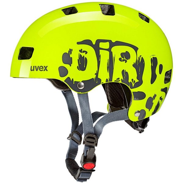 Uvex Kinderfahrradhelm Kid 3 Dirtbike lime-grey (neon yellow)