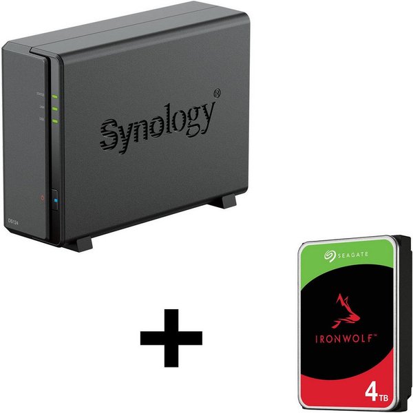 Synology Synology DS124 + Seagate ST4000VN006 HDD-NAS-Festplatte
