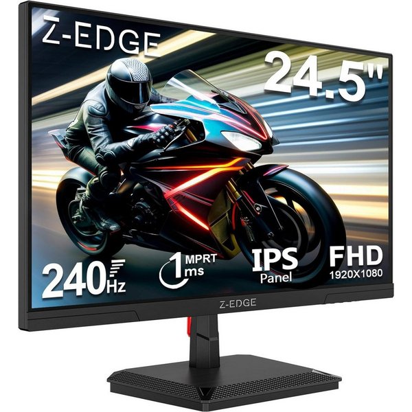 Z-EDGE LED 24.5” 240Hz IPS HDR 350cd/m² 1080P 1ms 16:9 Gaming-Monitor (1920x1080 px, FHD, 1 ms Reaktionszeit, 240 Hz, IPS)