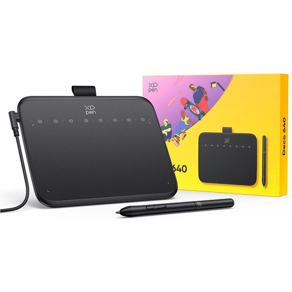 XP-PEN Deco 640 Grafiktablett (6*4", 0 GB, PC, Android, 0, 16384 Druckstufen)