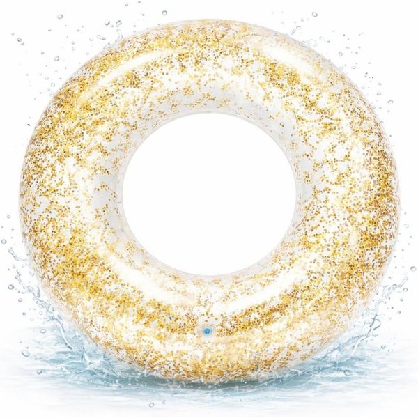 TK Gruppe Schwimmring Aufblasbarer Schwimmring aus PVC, Donut- und Flamingo-Varianten (Schwimmring), 120 cm