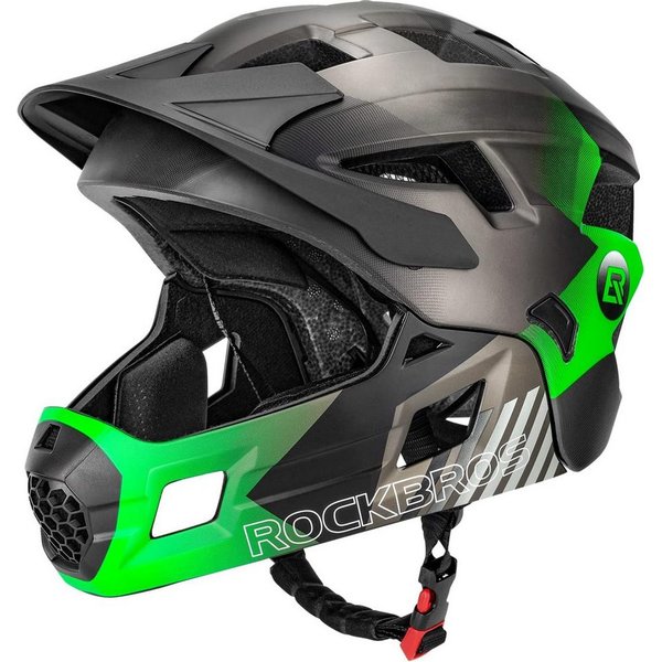 ROCKBROS Fahrradhelm Kinderhelm Integriert Fahrradhelm Kinder (1-tlg), Fullface, mit Abnehmbarem Kinnschutz, S 48-53 cm M 53-58 cm