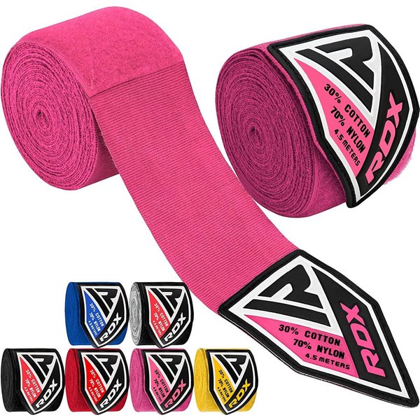 RDX Sports Boxbandagen RDX 4.5m Profi Boxbandagen Boxen MMA Muay Thai, Elastisch Handbandagen