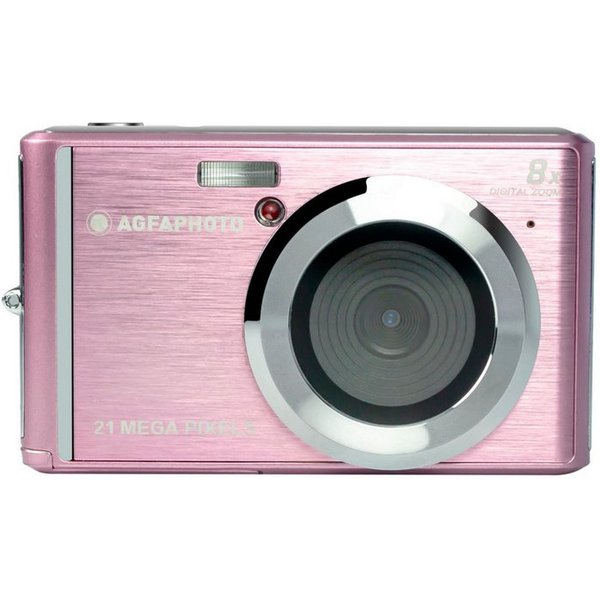 AgfaPhoto DC5200PINK Kompaktkamera (21 MP, CMOS-Sensor, 21 Megapixel, 720p Videoaufnahmen, Kompakt)