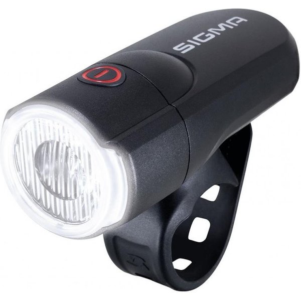 SIGMA Fahrradbeleuchtung Sigma Batterie-Scheinwerfer Aura 30 K~ Sigma LED schwarz 30 Lux Licht