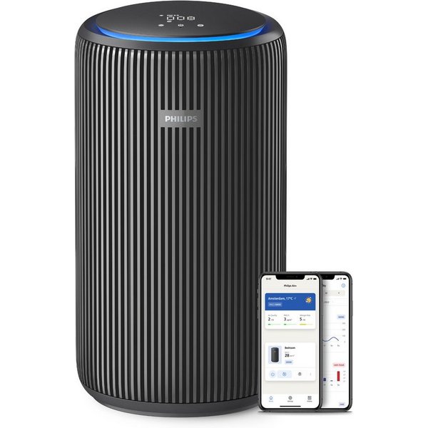 Philips Luftreiniger PureProtect 3200 Series, Luftreinigungsrate (CADR) 520 m³/h, für 135 m² Räume, 3-Schichten-HEPA-Filtersystem, leise