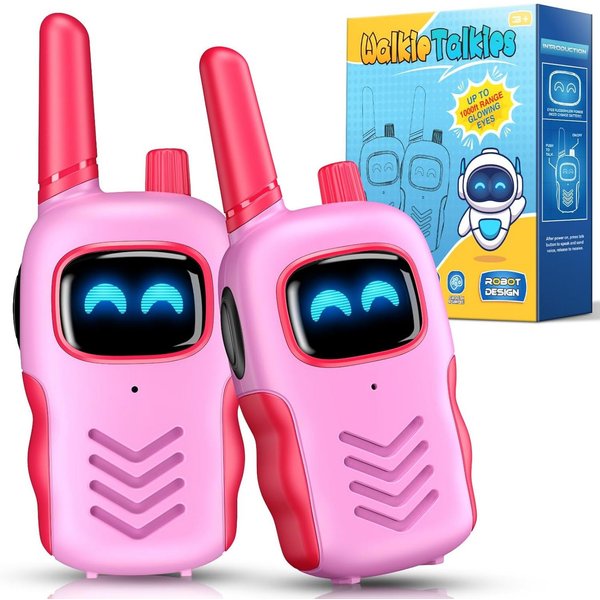 Adeokay Walkie Talkie Kinder Walkie Talkie Spielzeug mit Funkgerät LED-Display für Outdoor, (Kinder Walkie Talkie Spielzeug Set mit zwei Geräten für Outdoor, 2-