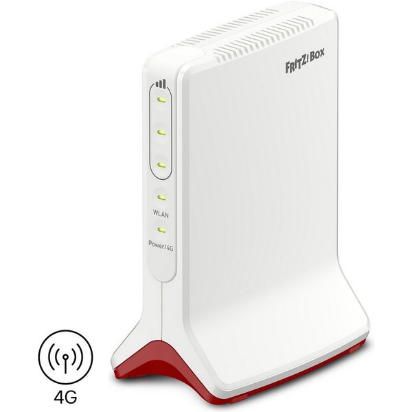 Fritz! FRITZ!Box 6825 4G 4G/LTE-Router, LTE-Router für Mobilfunk, Wi-Fi 6 bis 600 MBit/s, Mesh, Gigabit-LAN