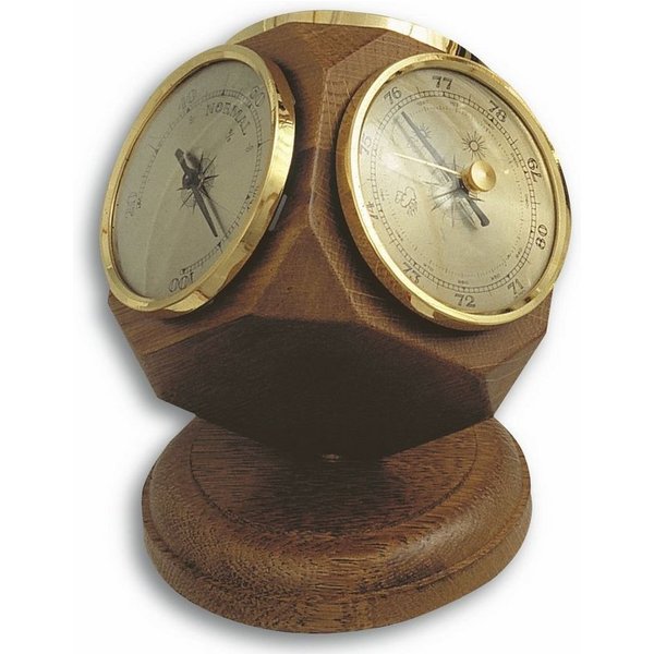 TFA Dostmann TFA 20.1011 Analoge Wetterstation aus Eiche Wetterstation