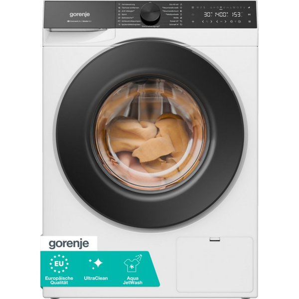 GORENJE Waschmaschine G600 W5G694A1T1, 9 kg, 1400 U/min, 10% besser als Energieklasse A, FastWash Pro 29 min.