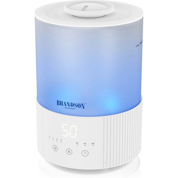 Brandson Luftbefeuchter Aroma Diffuser 2,5 L mit RGB Stimmungslicht, 2 Nebelstufen, sehr leise, 2.5 l Wassertank, Timer, Fernbedienung, für Wohnzimmer, Kinderzi
