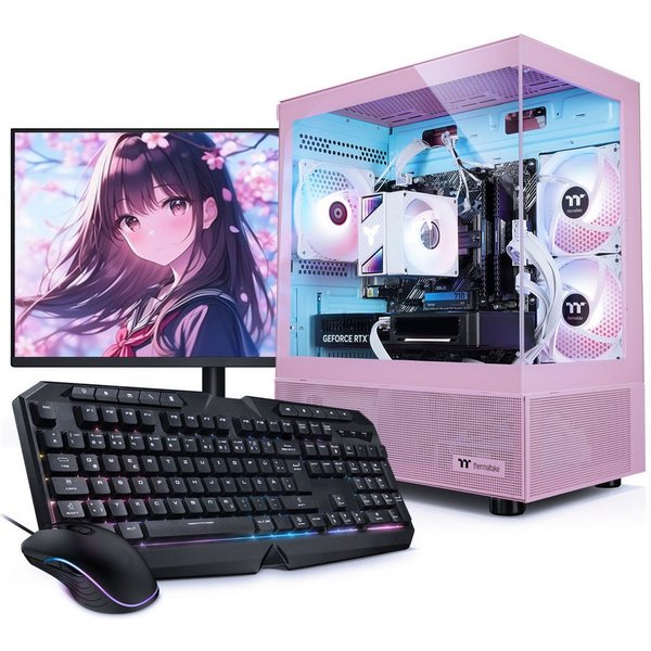 Kiebel Zindarella V Gaming-PC-Komplettsystem (27", AMD Ryzen 7 AMD Ryzen 7 5700X, RTX 5060, 32 GB RAM, 1000 GB SSD, ARGB-Beleuchtung, WLAN)