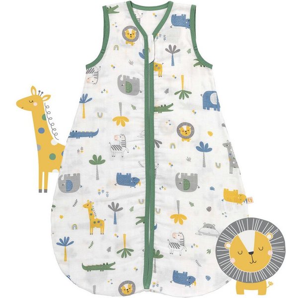 Schlummersack Kinderschlafsack Musselin Babyschlafsack, 0.5 Tog