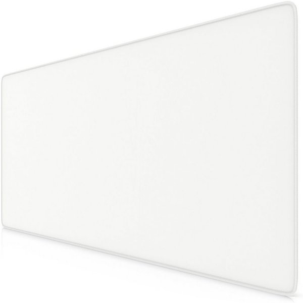 Titanwolf Gaming Mauspad XXL Speed Mousepad 900 x 400 x 3 mm, große Tischunterlage (1-St), rutschfest, abwaschbar, Geschwindigkeit & Präzision, weiß, Gaming