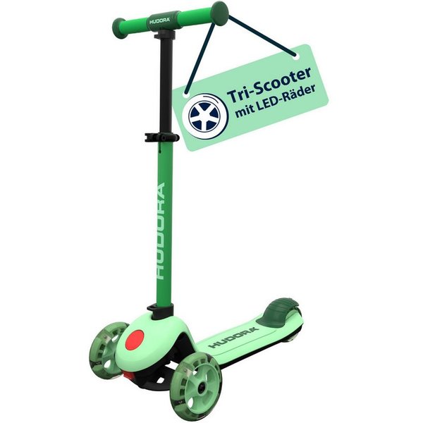 Hudora Dreiradscooter Tri-Scooter, Sicherer Stand und selbstbewusstes Fahren