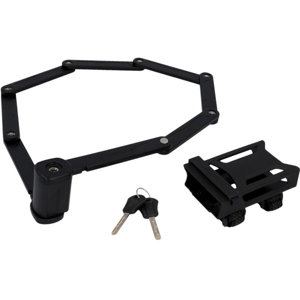 FISCHER Fahrrad Faltschloss Faltschloss 110cm XL mit Halter (3-tlg)