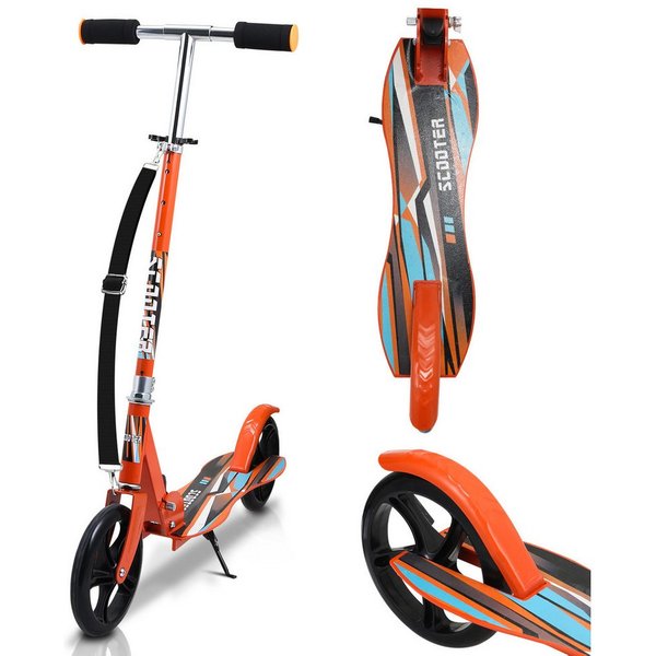 Clanmacy Scooter Kinderoller Scooter Faltbarer Kinderscooter Höhenverstellbar