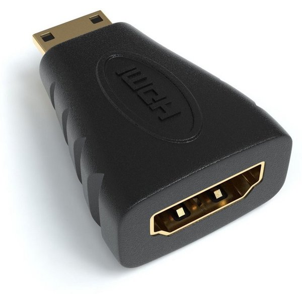 JAMEGA HDMI auf mini HDMI Adapter Typ A Buchse zu Typ C Stecker verGoldet HDMI-Adapter