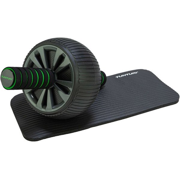 Tunturi Core Wheel AB Roller - Bauchmuskeltrainer - Stützrad - mit NBR Kniematte