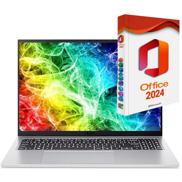 Acer Aspire GO 16 - Core i3 mit MS Office 2024 Pro (Vollversion) Notebook (40,60 cm/16 Zoll, Intel Core i3 1305U, Intel Graphics, 8 GB, 256 GB SSD, inkl. Window