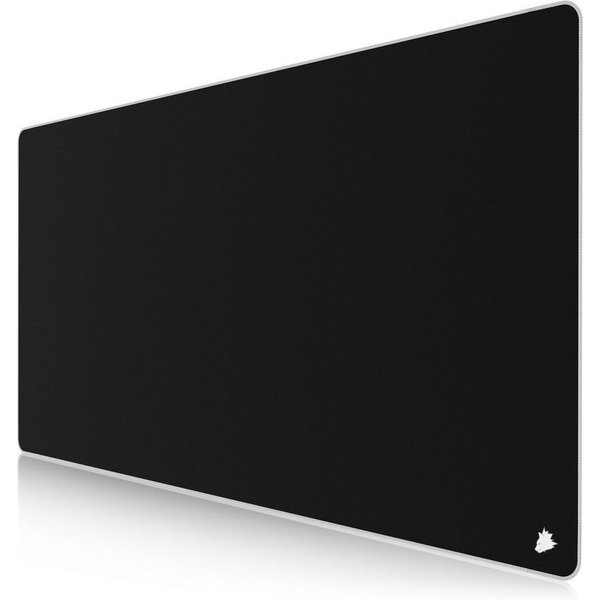 Titanwolf Gaming Mauspad XXXL Speed Mousepad 1200 x 600 x 3 mm, große Tischunterlage (1-St), rutschfest, abwaschbar, Geschwindigkeit & Präzision, Symbol weiß