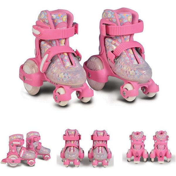 Byox Rollschuhe Beetle XS 26-29, PU-Rollen, ABEC-5 Lager, Stopper hinten, ab 3 Jahr, Größe XS 26-29