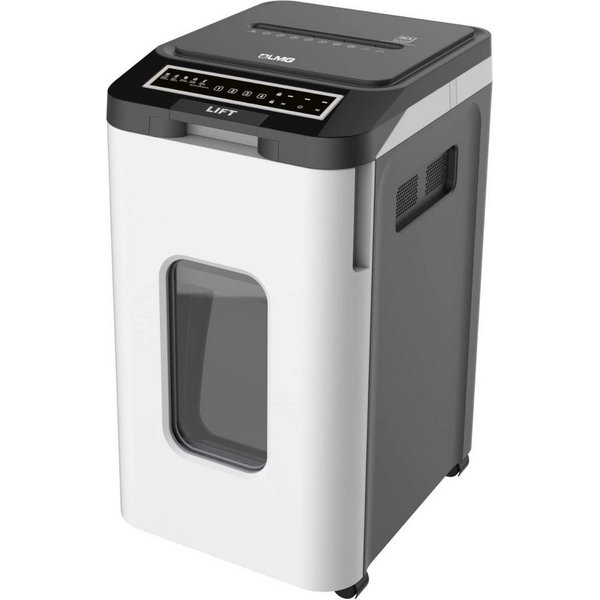 LMG Germany Papierschredder Autofeed Aktenvernichter, Manuell 10 und Auto 350 Blatt, Autofeed, PIN-Sperre, leise, Touch, 70 l, Rollen, Anti-Stau