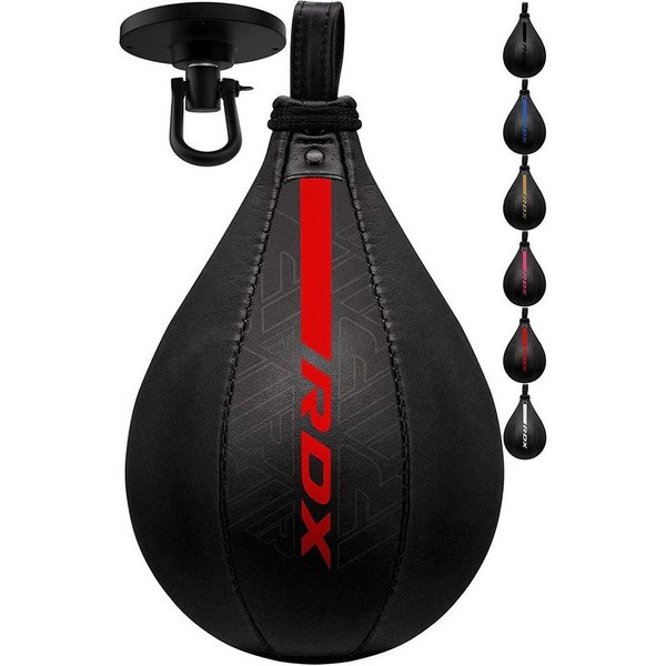 RDX Sports Punchingball RDX MayaHide Leder Boxen SpeedBall mit Halterung PunchingBall SpeedBag