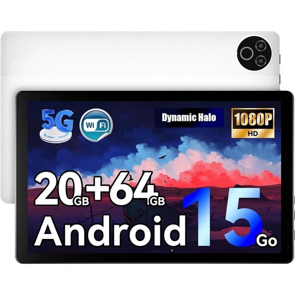 BUFO 10 Zoll Android, 3 GB RAM 64 GB Speicher, Dual-Kamera Tablet (10", 64 GB, Android 15, Dual-Kamera)