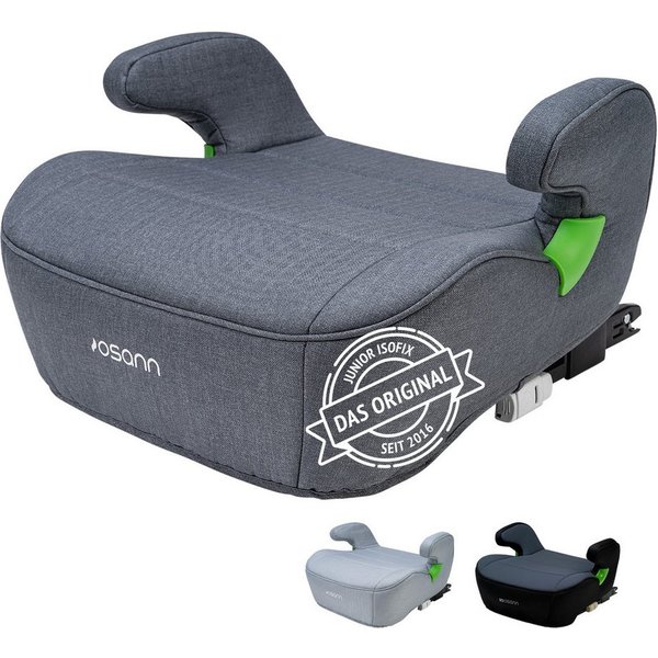 Osann Kindersitzerhöhung Junior Isofix, Sitzerhöhung Kinder mit Isofix, ab: 7 Jahren, bis: 12 Jahre, ab: 126 cm, bis: 150 cm, Kindersitzerhöhung mit Isofix, wei