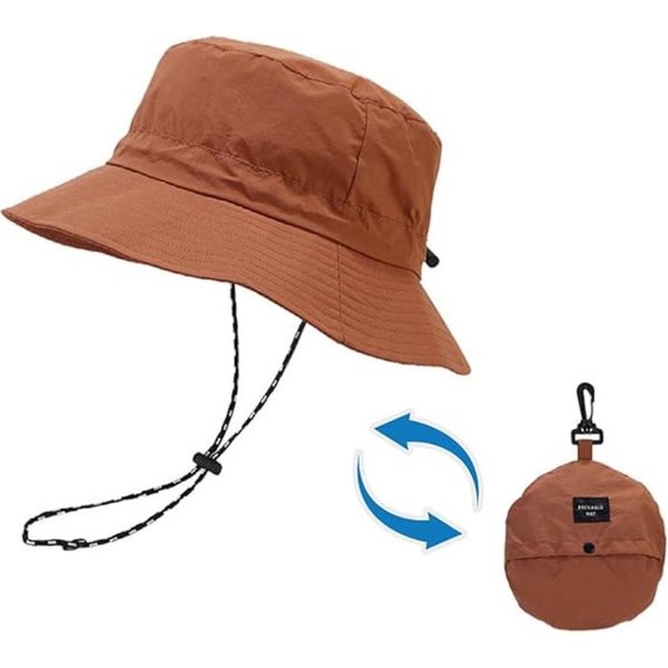 Blusmart Fischerhut Wasserdichter Bucket Hat Wanderhut (Faltbarer, UV-geschützter Strand-Sonnenhut, Wasserdicht und schnelltrocknend, Einheitsgröße) Geeignet fü