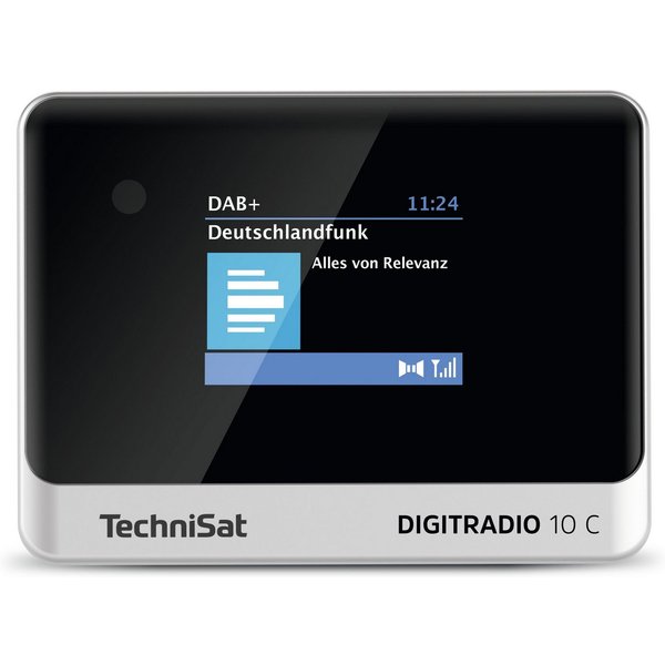 TechniSat DIGITRADIO 10 C Digitalradio (DAB) (Digitalradio (DAB), FM-Tuner mit RDS, Bluetooth, Farbdisplay, Fernbedienung, kompakter HiFi-Adapter)