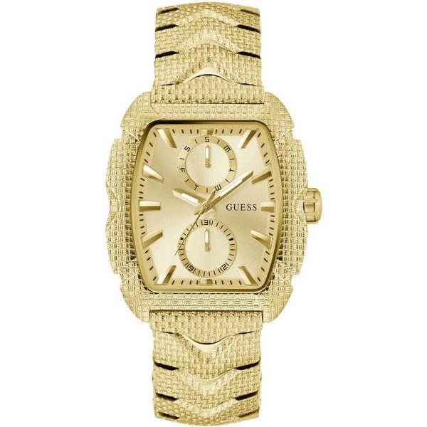 Guess Multifunktionsuhr NILE GW0885G1, Quarzuhr, Armbanduhr, Herrenuhr, Datum, Wochentag, Edelstahlarmband