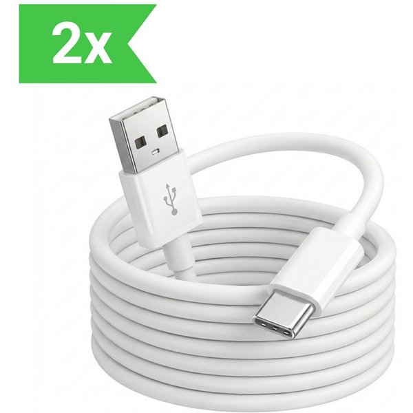 PlugUp USB-C Ladekabel iPhone 15 16 17 Pro Max Air Plus USB-A zu USB-C Kabel USB-Kabel, USB Typ A, USB Typ A (200 cm), Ladekabel für iPhone 15 16 17 Pro Max Air
