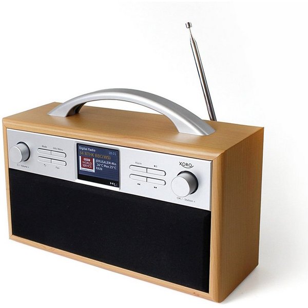 Xoro DAB 250 IR WLAN-Stereo-Internetradio DAB+ und FM Spotify Connect Internet-Radio (Internetradio, Digitalradio (DAB), FM-Tuner, Senderspeicher, Wecker, Snooz