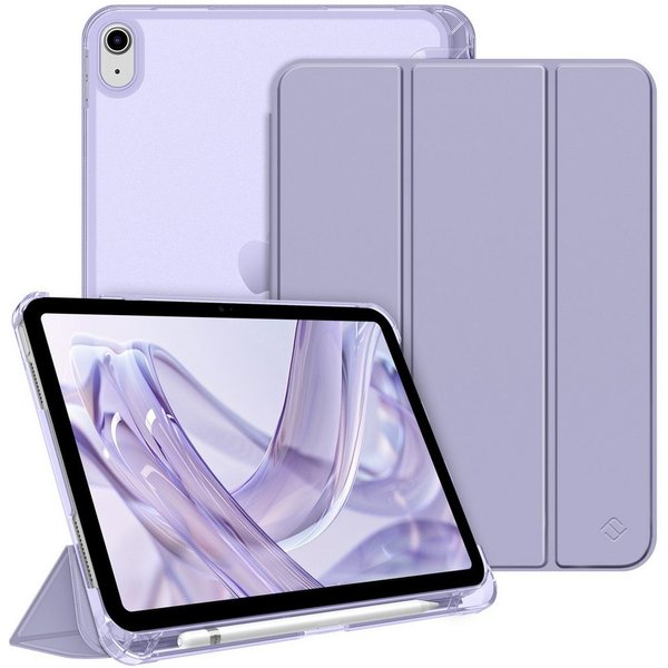 Fintie Tablet-Hülle für iPad 11 Generation 11‘’ 2025 (A16), iPad 10 Generation 10.9'' 2022, ultradünn, mit Stifthalter, transparenter Rückseite, Auto Schlaf/Wac