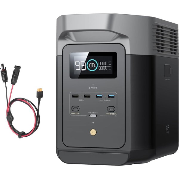 Ecoflow ECOFLOW DELTA 2 1024Wh Tragbare Powerstation mit XT60i Kabel Powerstation EcoFlow DELTA 2 Powerstation mit XT60i Kabel EcoFlow DELTA 2 Powerstation mit 