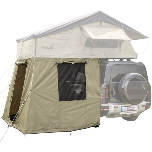 Skandika Dachzelt Freeland 240 x 190 Vorzelt, Autodachzelt für 2-4 Personen, (Zeltboden wannenförmig, abtrennbar (mit Rundum-Reißverschluss), Softcover, wasserf