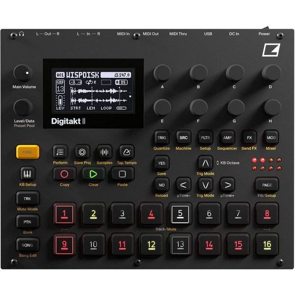 Elektron Synthesizer (Groove-Tools, Drumcomputer), Digitakt II - Drum Machine