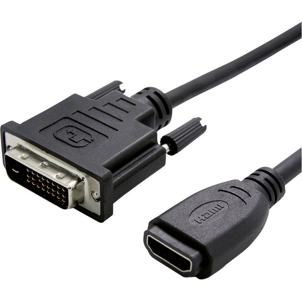 VALUE Value DVI / HDMI Adapterkabel DVI-D 24+1pol. Stecker, HDMI-A Buchse 0. HDMI-Kabel, (15.00 cm)